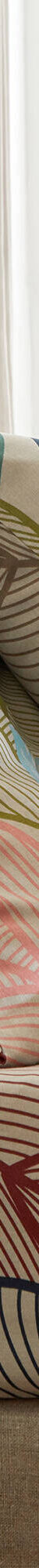 Linge de lit Elsa en polycoton à motifs feuilles (beige) Linge de lit Elsa en polycoton à motifs feuilles (beige)